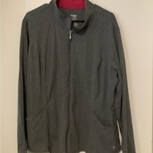 Danskin Now Charcoal Jacket with Pink Accents